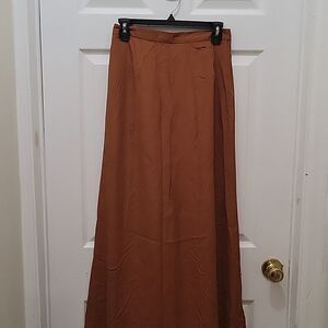 BLK DNM Long Skirt in Cognac